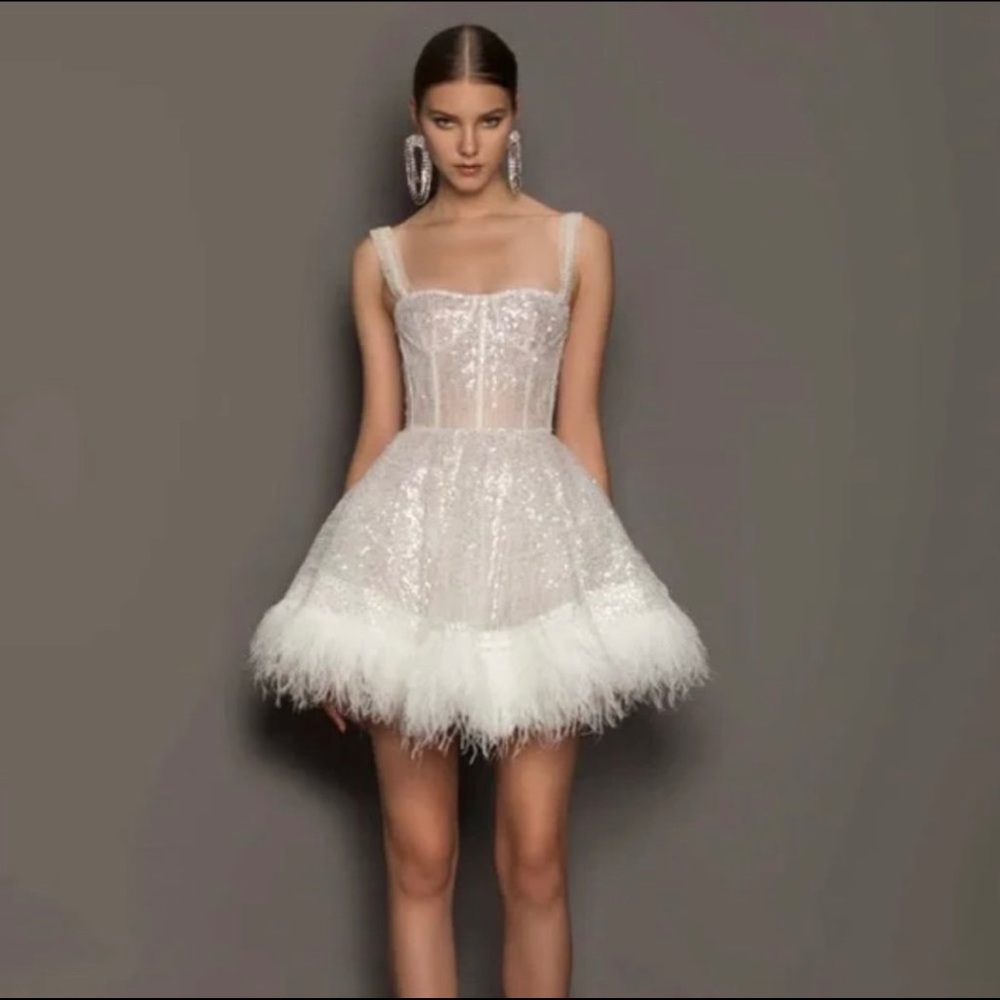 Bronx and Banco Mademoiselle bridal mini dress